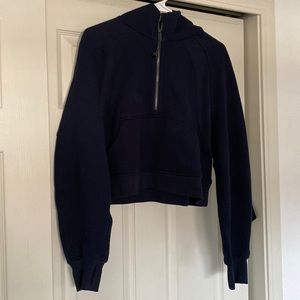 Lululemon Scuba Oversized 1/2 Zip hoodie (True Navy) XS/S